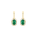 Náušnice s diamantmi a smaragdom Imperial Allegory2