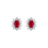 Náušnice s rubínom a diamantmi Princess Joy2