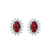 Náušnice s rubínom a diamantmi Princess Sparkle2