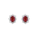Náušnice s rubínom a diamantmi Royal Aurora2