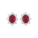 Náušnice s rubínom a diamantmi Mary Magdalene2
