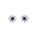 Náušnice s zafírom a diamantmi Frozen Sapphire2