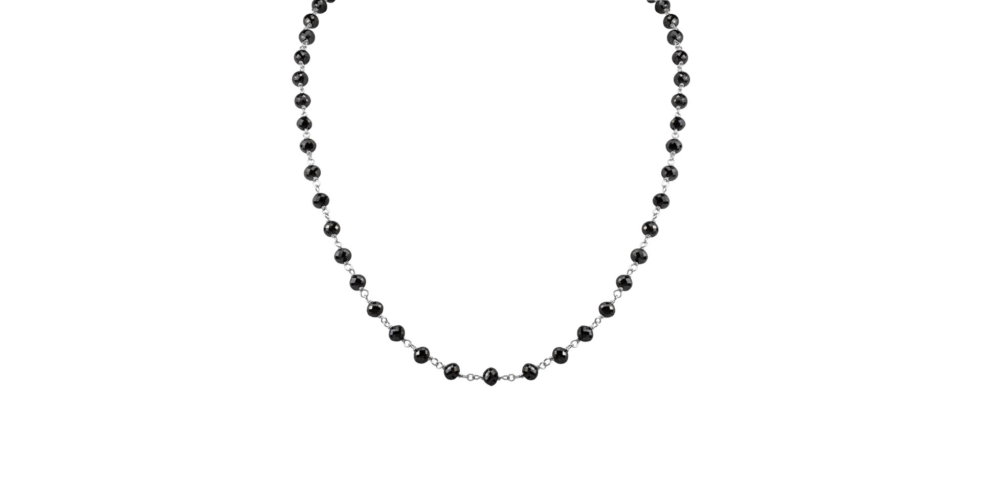 Náhrdelník s čiernymi diamantmi Dark Melody