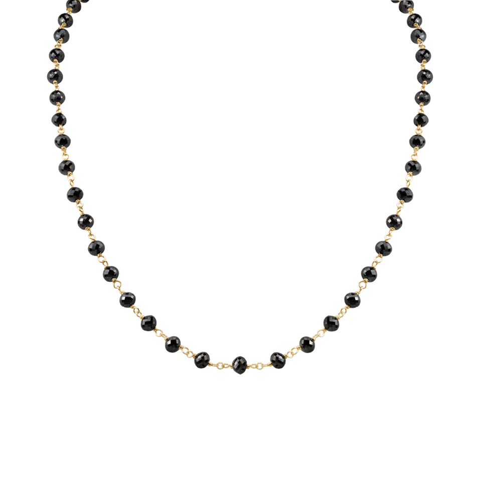 Náhrdelník s čiernymi diamantmi Dark Melody