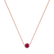 Náhrdelník s rubínom Essential Drop2