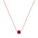 Náhrdelník s rubínom Essential Drop2