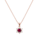 Přívěsok s rubínom a diamantmi Snow Star1