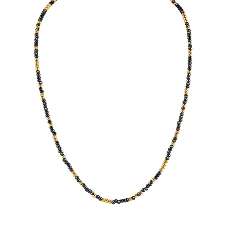 14kt ružové zlato s čiernymi diamantmi Night Chain