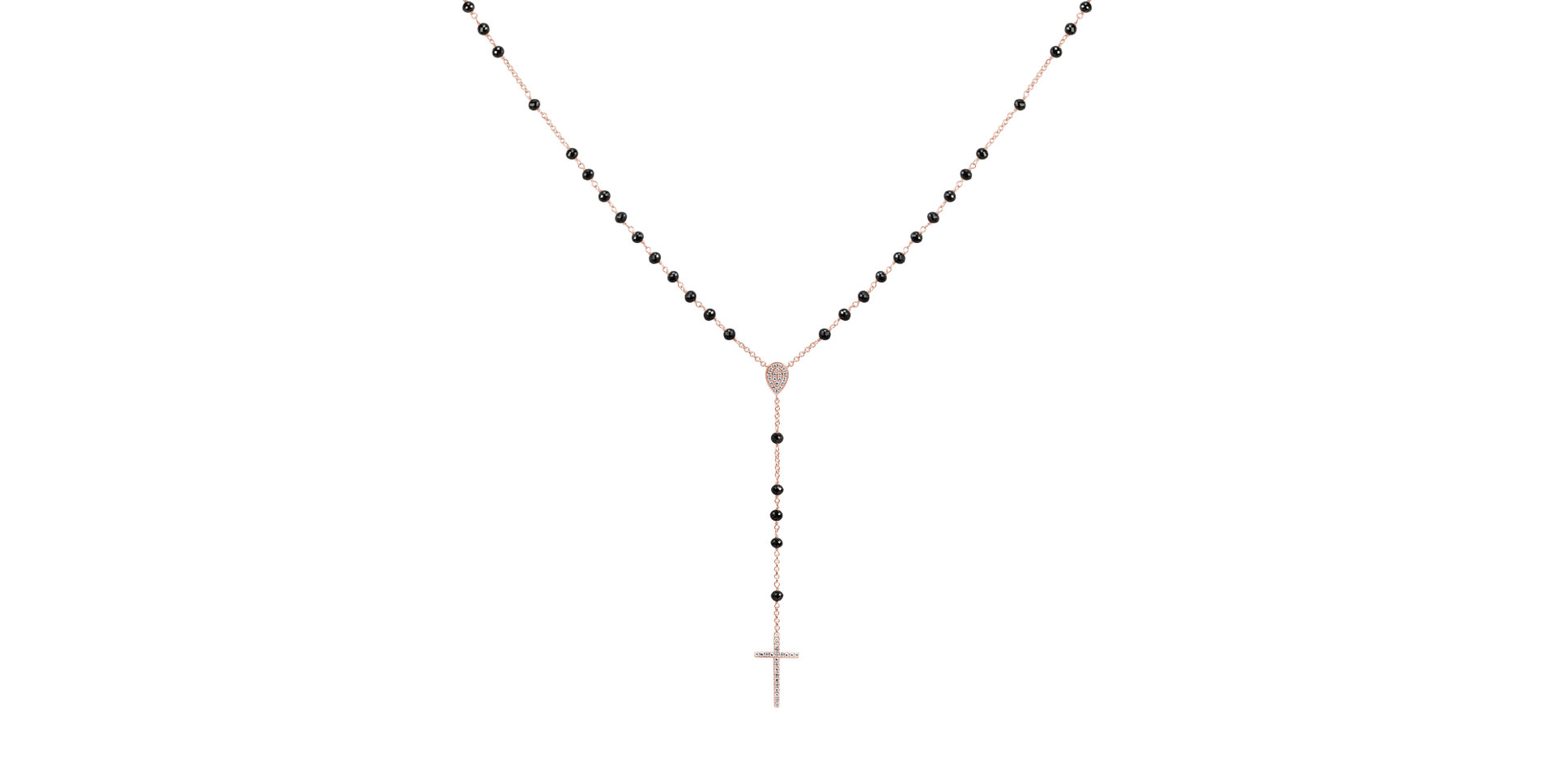 Náhrdelník s diamantmi Elegant Cross