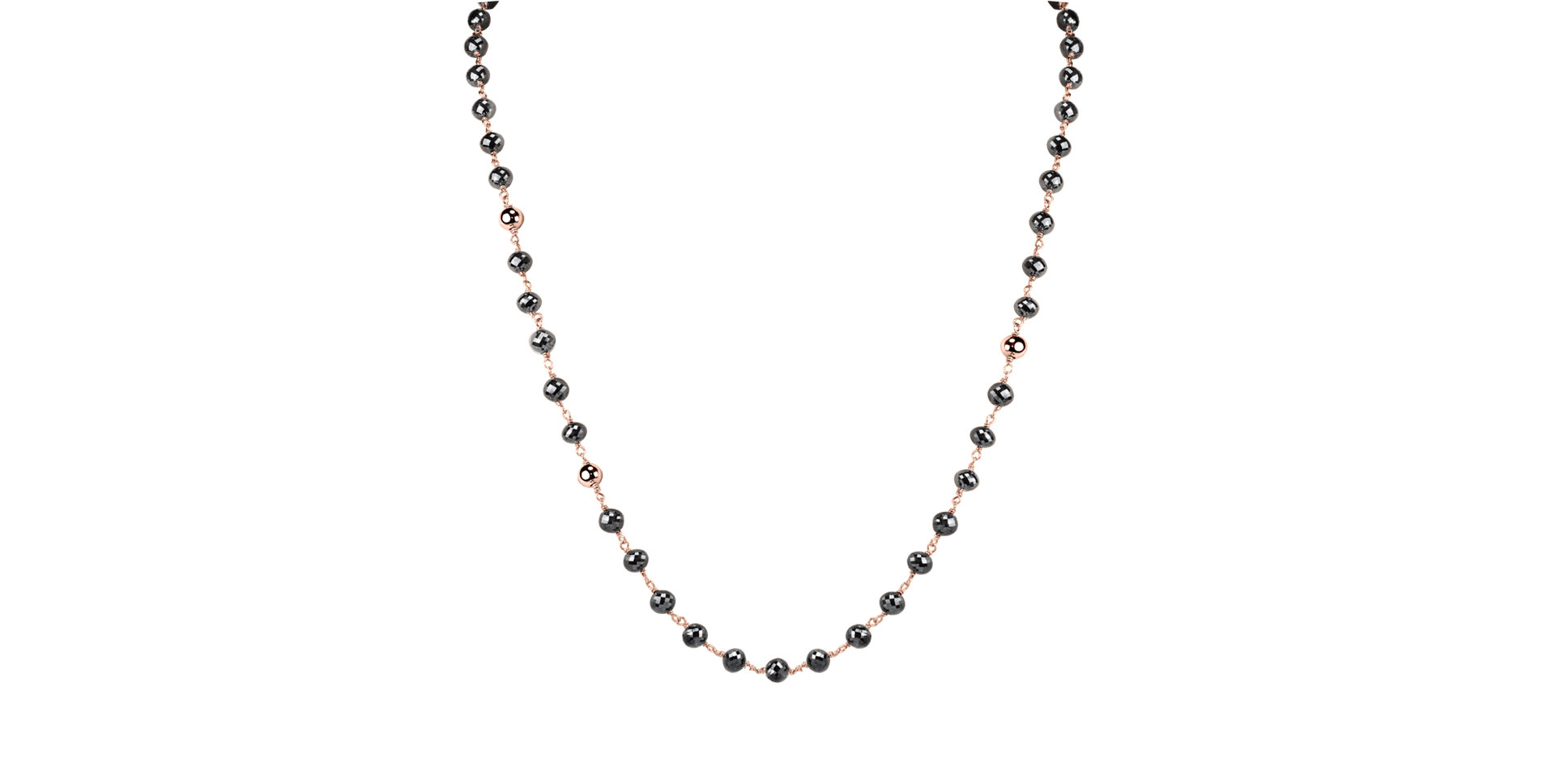 Náhrdelník s čiernymi diamantmi Darkness Sorrow