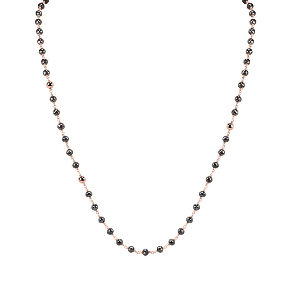 Náhrdelník s čiernymi diamantmi Darkness Sorrow