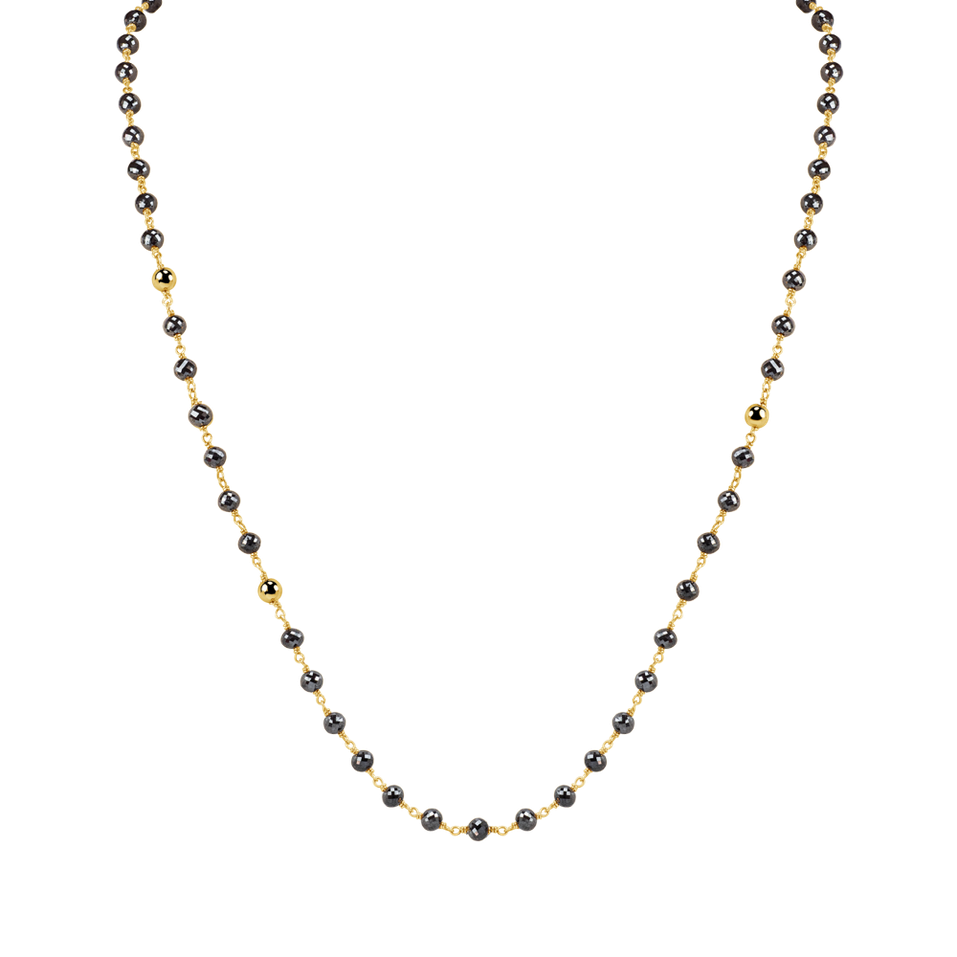 Náhrdelník s čiernymi diamantmi Darkness Sorrow