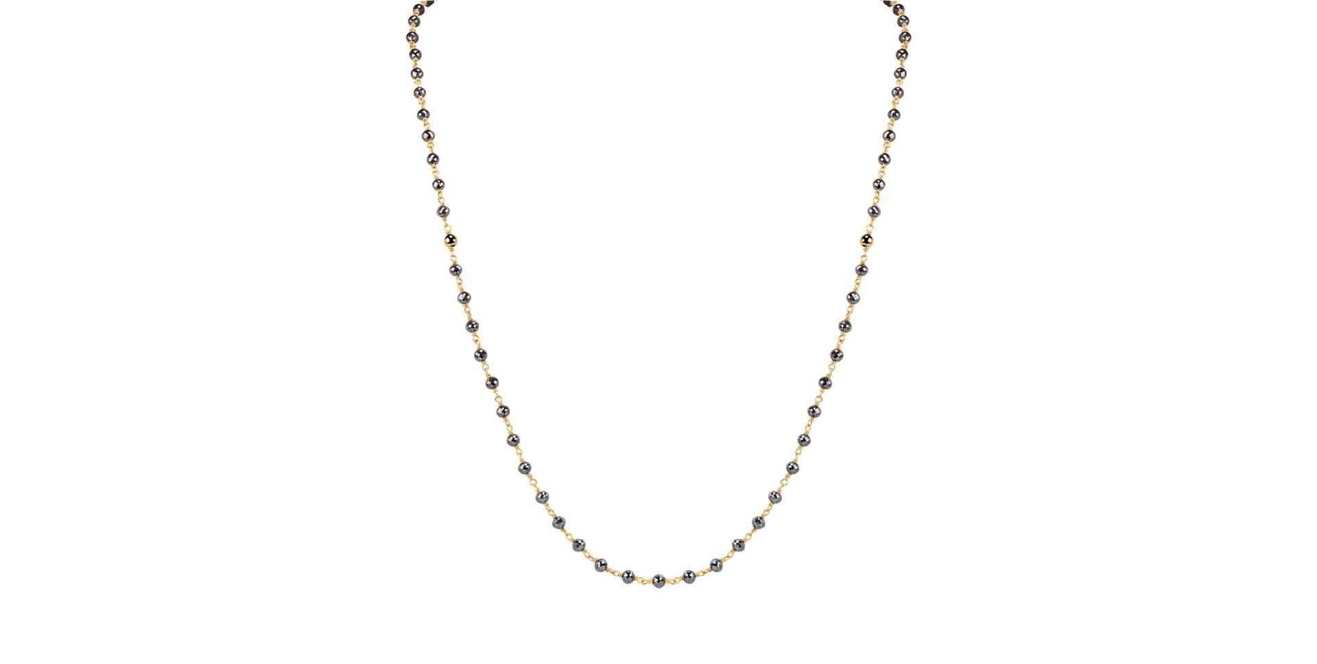 Náhrdelník s čiernymi diamantmi Darkness Sorrow