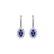 Náušnice s tanzanitom a diamantmi Princess Sparkle2