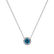 Náhrdelník s bielymi a modrými diamantmi Dream Sparkle2