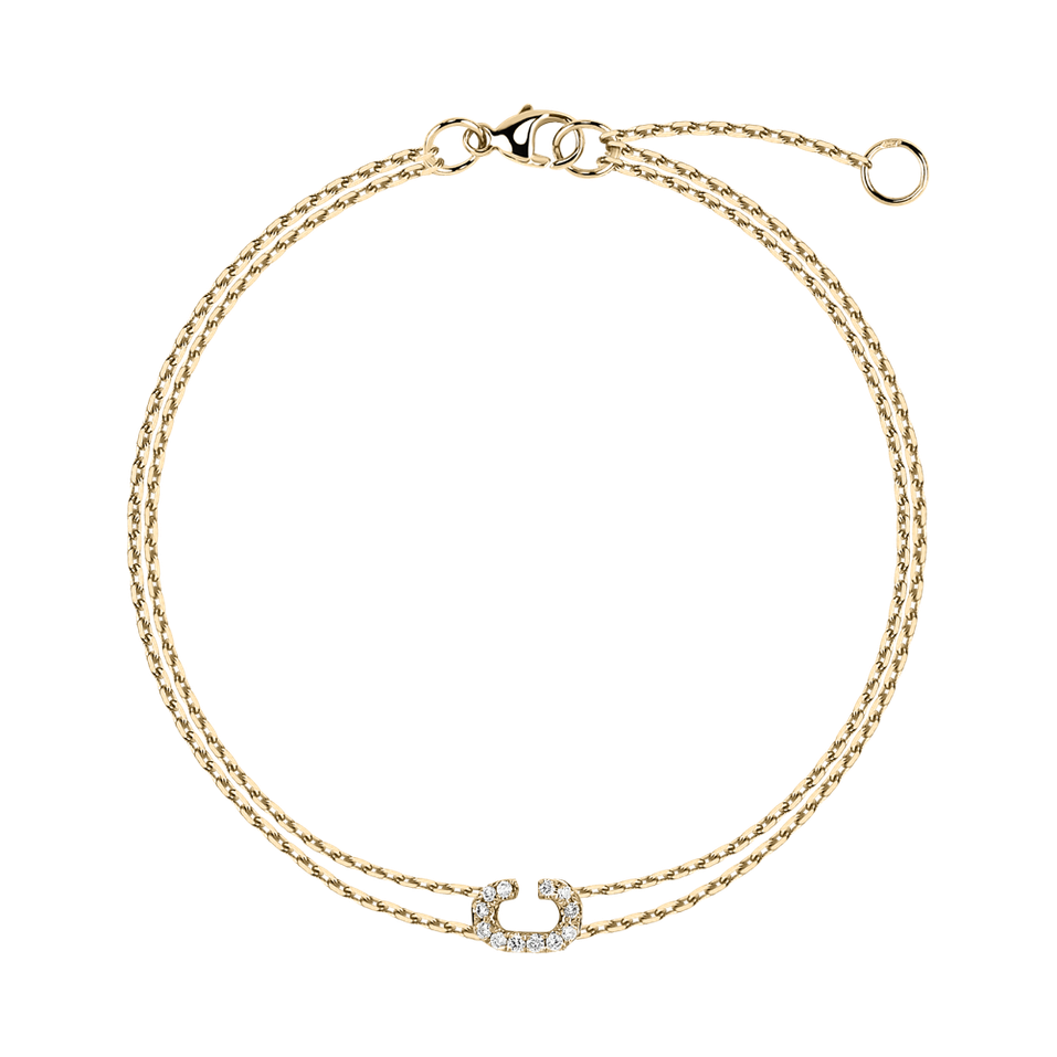 Náramok s diamantmi Magic Letter