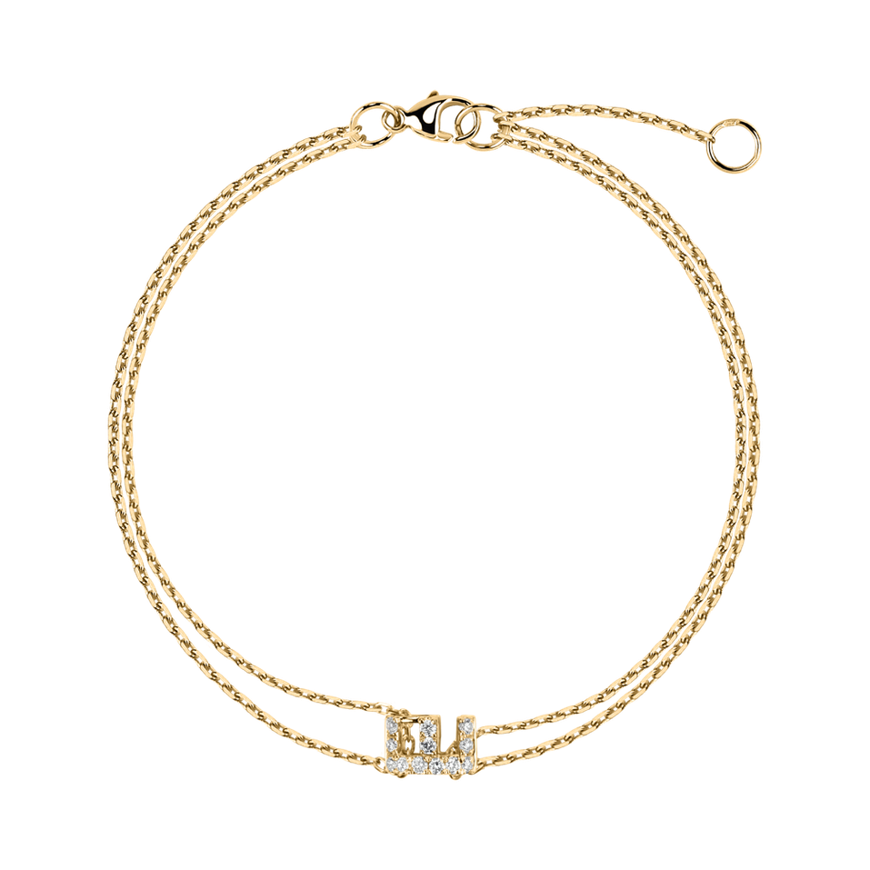 Náramok s diamantmi Magic Letter