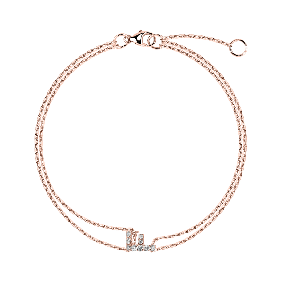 Náramok s diamantmi Magic Letter