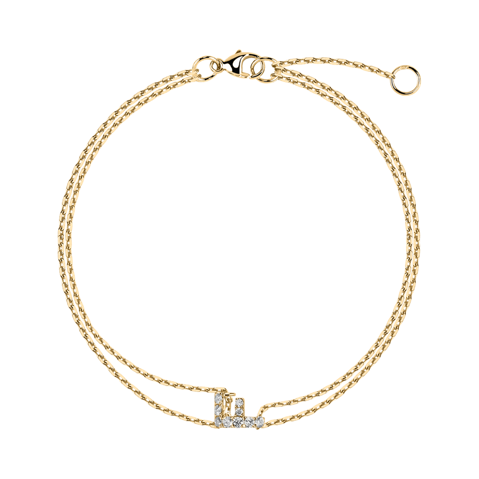 Náramok s diamantmi Magic Letter