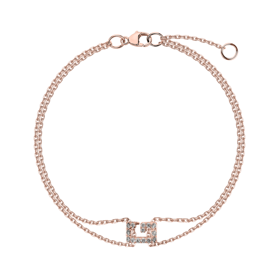 Náramok s diamantmi Magic Letter