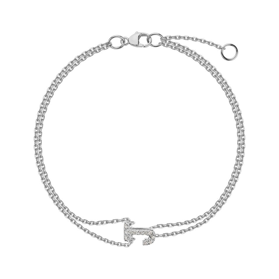 Náramok s diamantmi Magic Letter