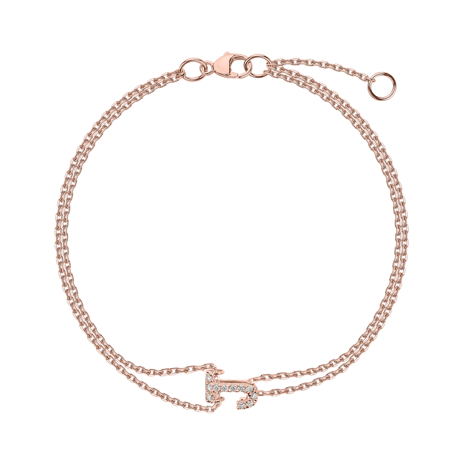 Náramok s diamantmi Magic Letter