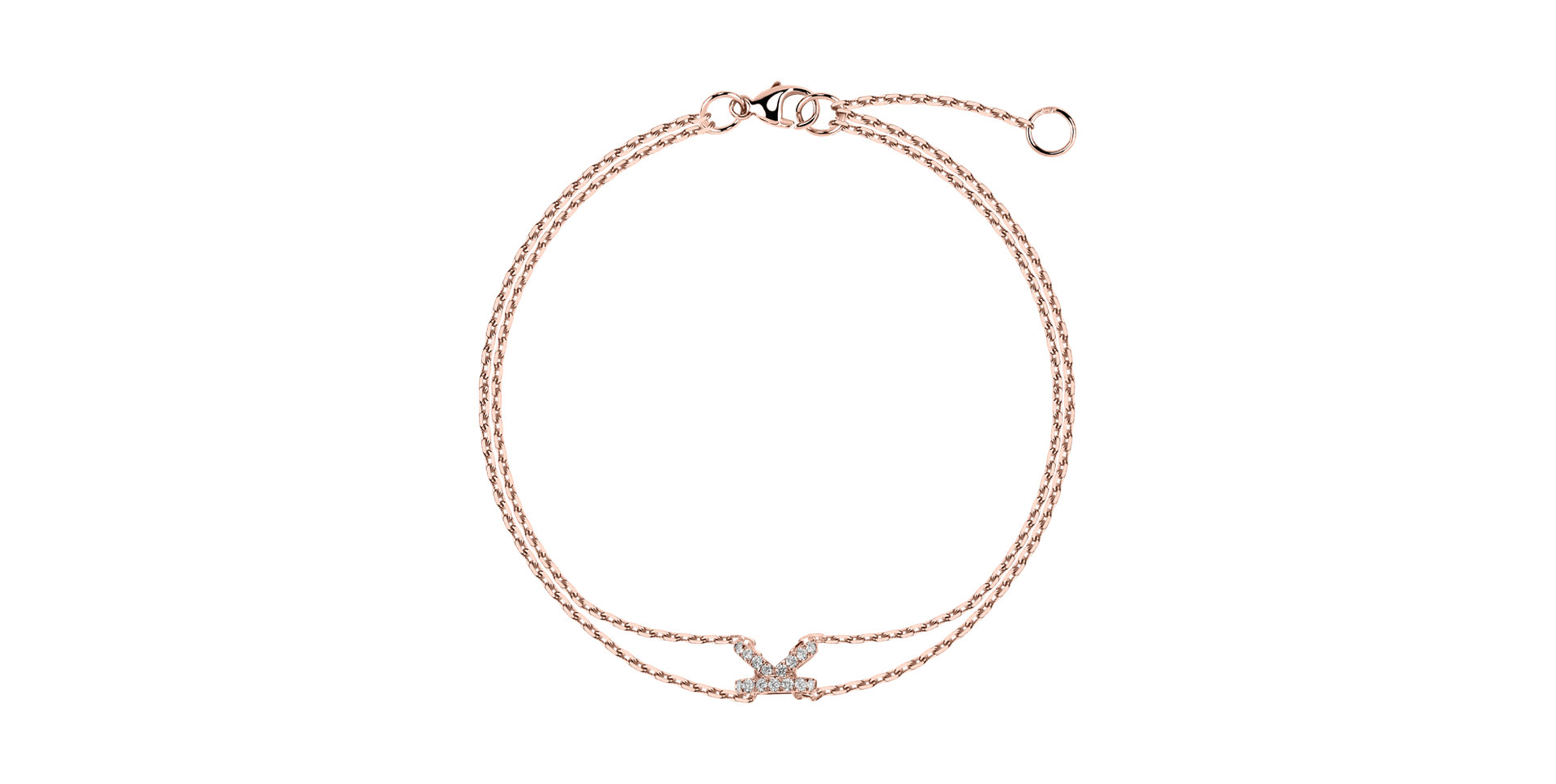 Náramok s diamantmi Magic Letter