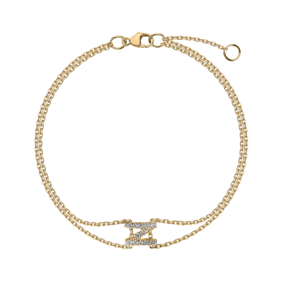 Náramok s diamantmi Magic Letter