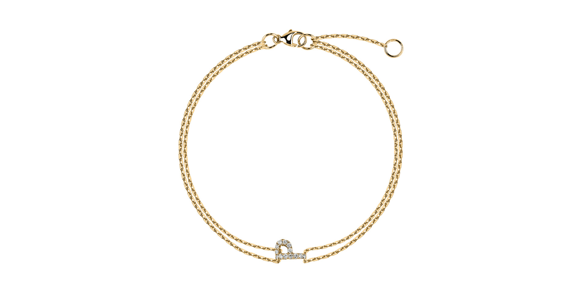 Náramok s diamantmi Magic Letter