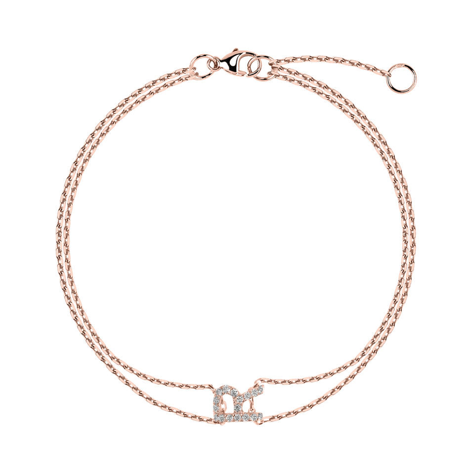 Náramok s diamantmi Magic Letter