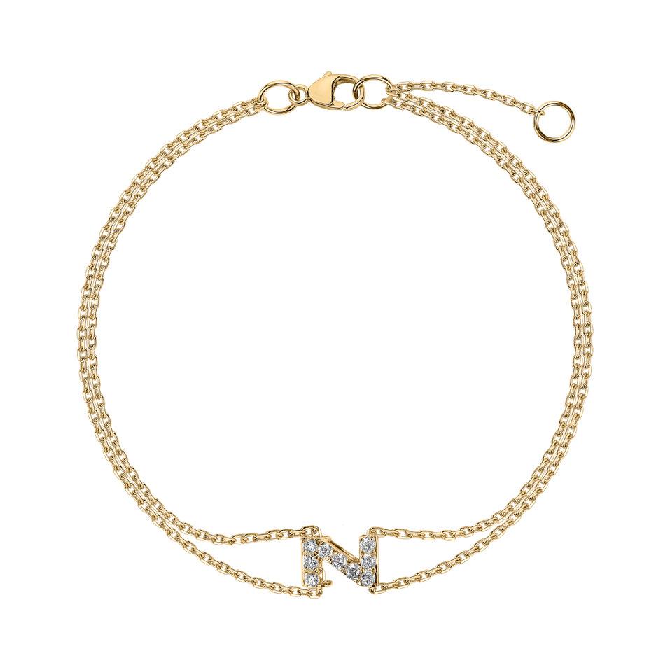 Náramok s diamantmi Magic Letter