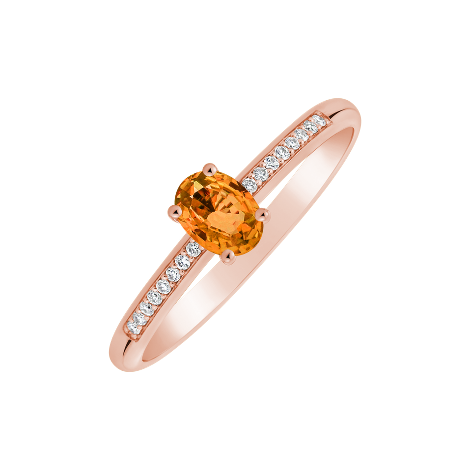 Prsteň s diamantmi a zafírom Color Alchemy