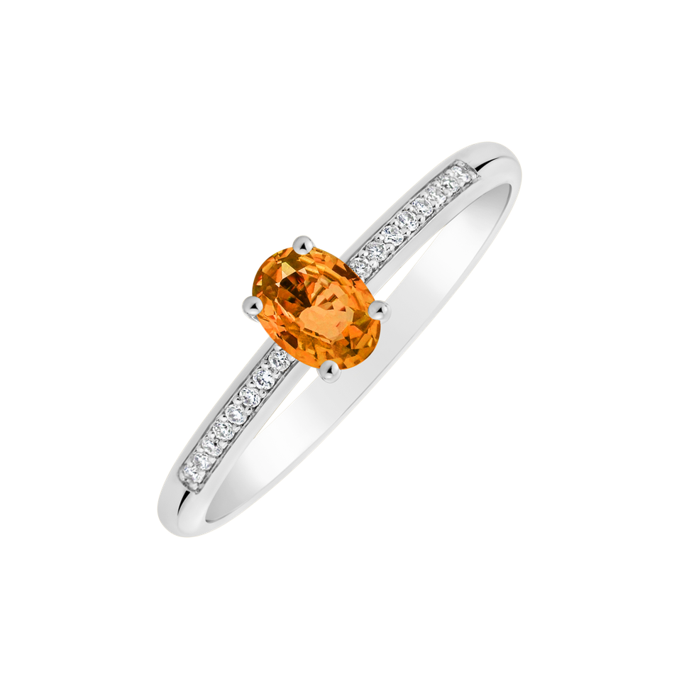 Prsteň s diamantmi a zafírom Color Alchemy