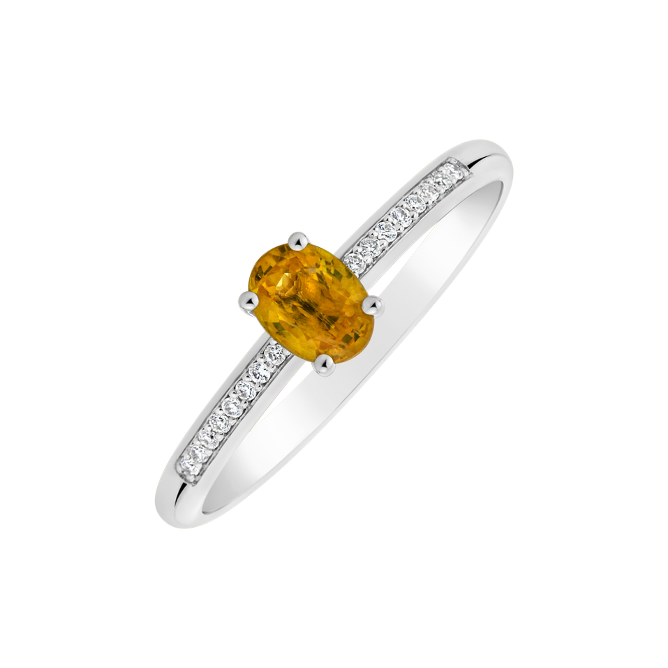 Prsteň s diamantmi a zafírom Color Alchemy