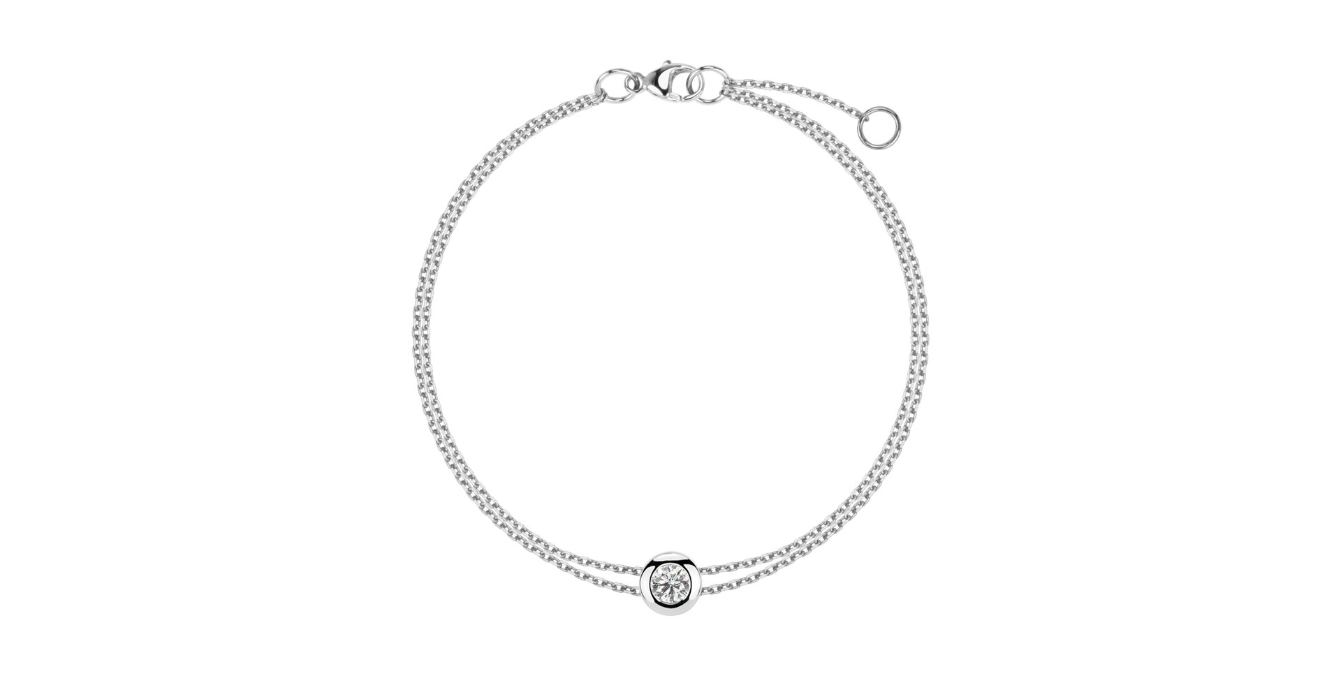 Náramok 14kt biele zlato s diamantmi Cosmic Magic