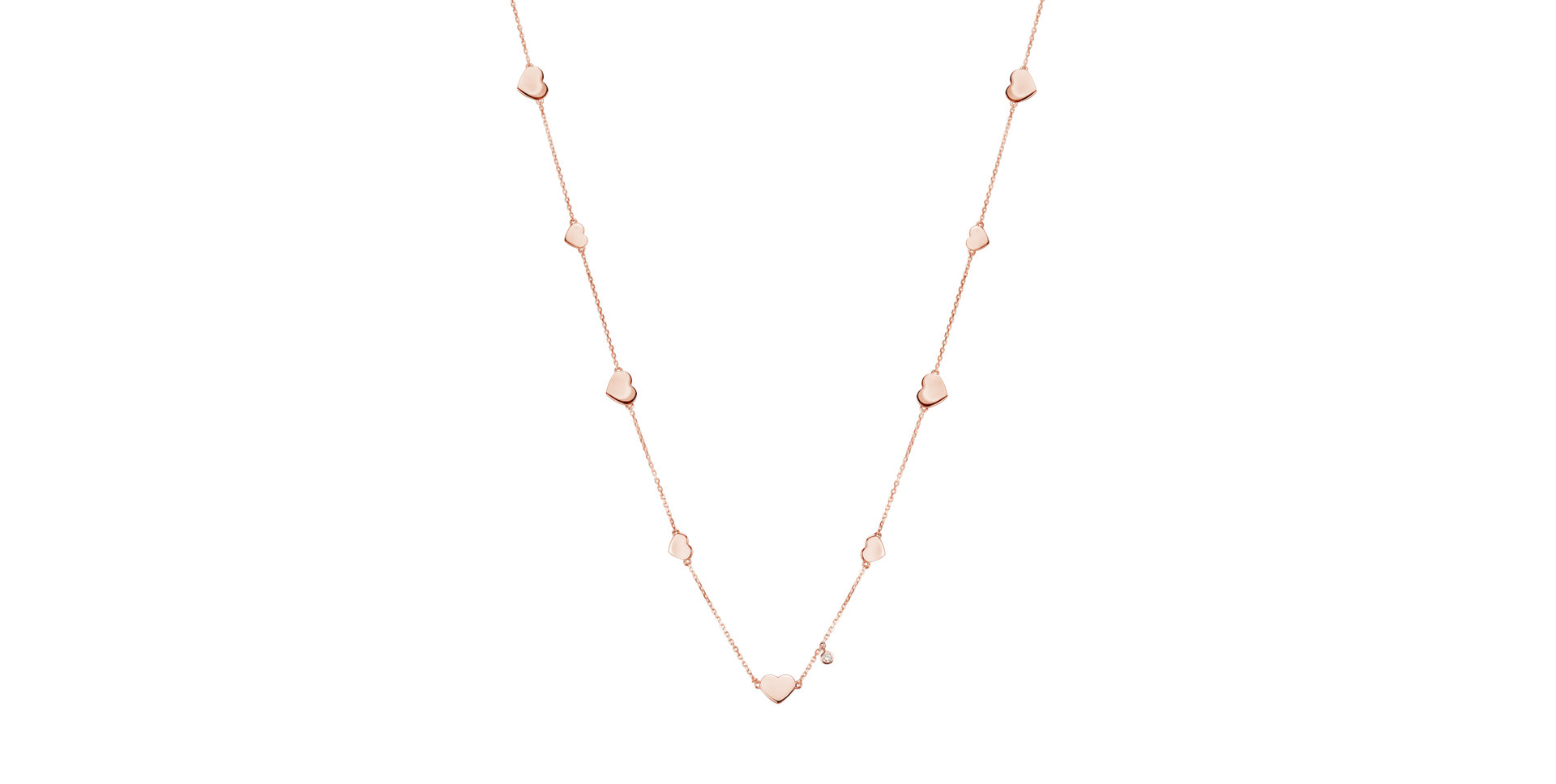 Náhrdelník s diamantom Heartlyn