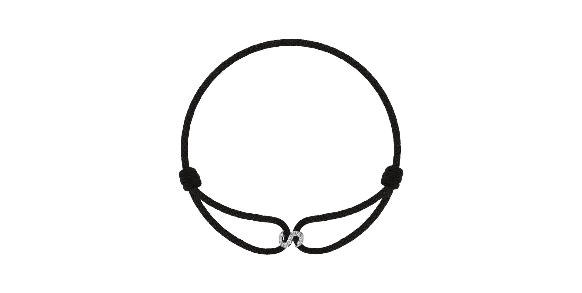 Náramok 14kt biele zlato s diamantom Náhrdelník s briliantmi Waterfall Heaven