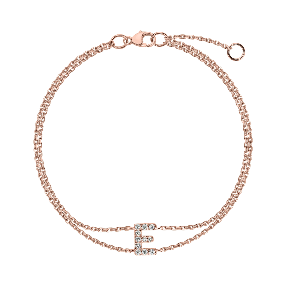 Náramok s diamantmi Alphabet Constellations