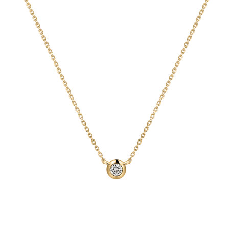 Náhrdelník s diamantom Sparkling Drop