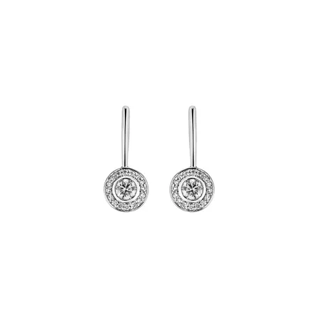 Náušnice 14kt biele zlato s diamantmi Náušnice ALO Magic Snowflakes