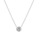 Náhrdelník 14kt biele zlato s diamantmi Shiny Flower2
