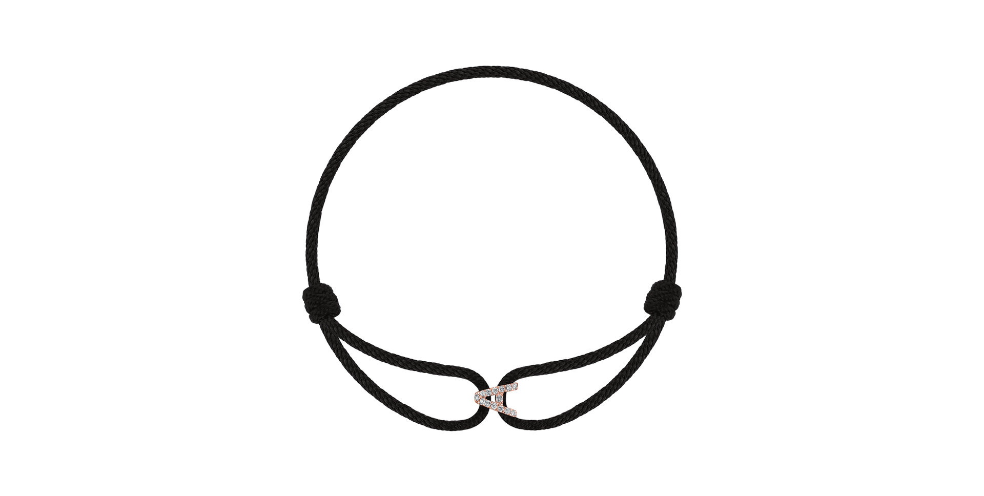 Náramok s diamantmi Alphabet Delight