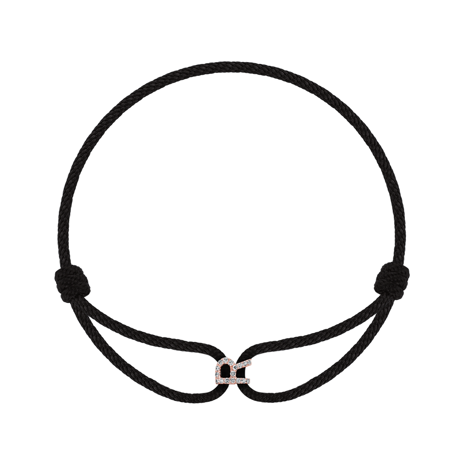 Náramok s diamantmi Alphabet Delight