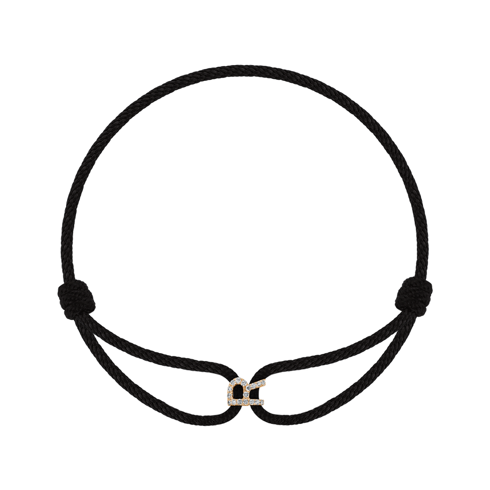 Náramok s diamantmi Alphabet Delight