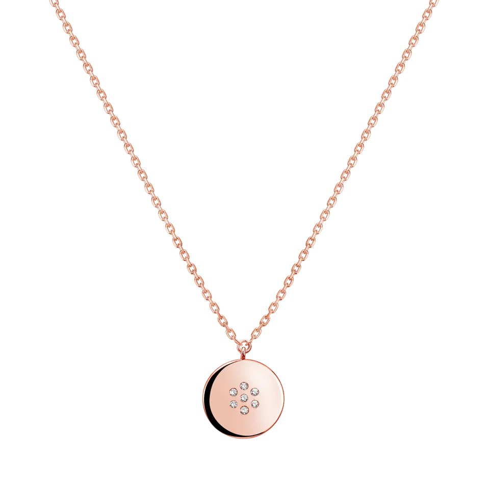 Náhrdelník s diamantmi Simple Charm