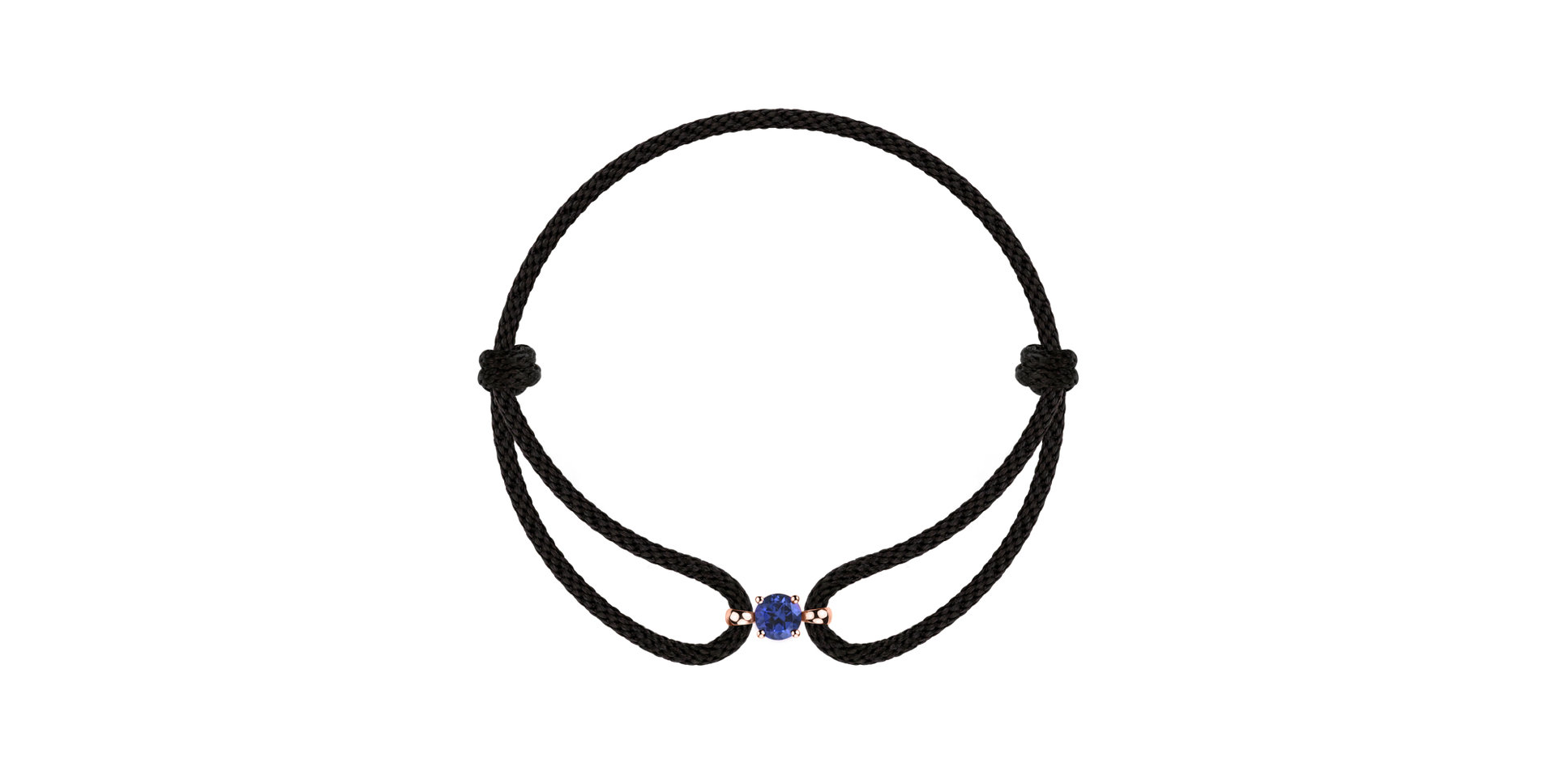 Náramok 14kt ružové zlato s tanzanitom Delilah