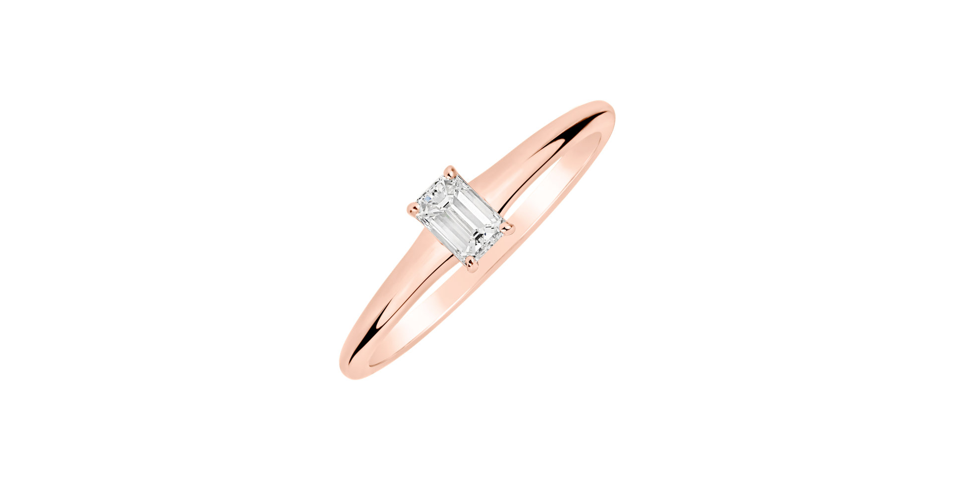 Prsteň s diamantom Gentle Delight