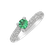 Prsteň s diamantmi a smaragdom Suzette2