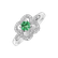 Prsteň s diamantmi a smaragdom Cate2
