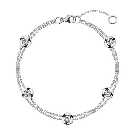 Náramok s diamantmi Five Dots